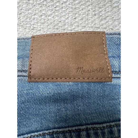 Madewell Jeans Women 28 Blue Perfect Vintage Straight in Danby Wash Knee-Rip Ed - Picture 12 of 15
